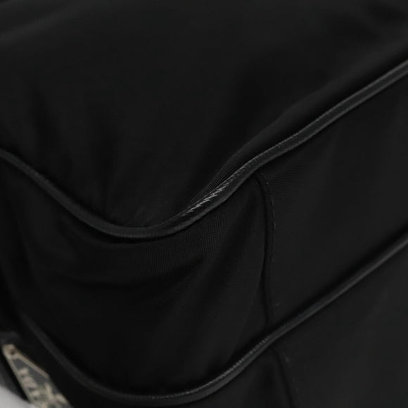 PRADA Shoulder Bag Nylon Black Silver BR2162 Auth mr669V