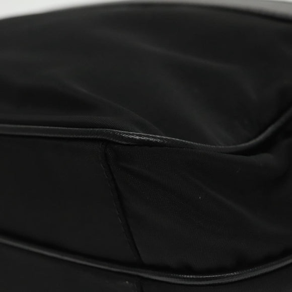 PRADA Shoulder Bag Nylon Black Silver BR2162 Auth mr669V