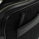 PRADA Shoulder Bag Nylon Black Silver BR2162 Auth mr669V-20