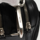 PRADA Shoulder Bag Nylon Black Silver BR2162 Auth mr669V-10
