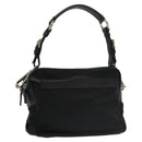 PRADA Shoulder Bag Nylon Black Silver BR2162 Auth mr669V-1