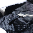 PRADA Shoulder Bag Nylon Black Silver BR2162 Auth mr669V-25