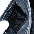 PRADA Shoulder Bag Nylon Black Silver BR2162 Auth mr669V-29