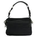 PRADA Shoulder Bag Nylon Black Silver BR2162 Auth mr669V-13