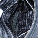 PRADA Shoulder Bag Nylon Black Silver BR2162 Auth mr669V-31