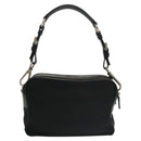 PRADA Shoulder Bag Nylon Black Silver BR2162 Auth mr669V-2