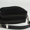 PRADA Shoulder Bag Nylon Black Silver BR2162 Auth mr669V-6