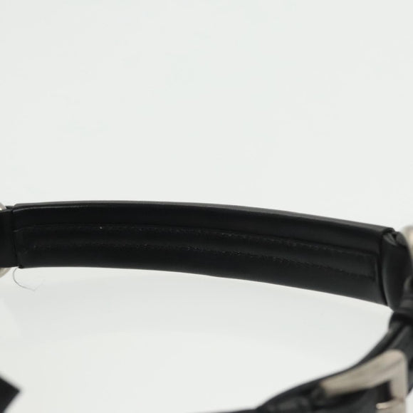 PRADA Shoulder Bag Nylon Black Silver BR2162 Auth mr669V