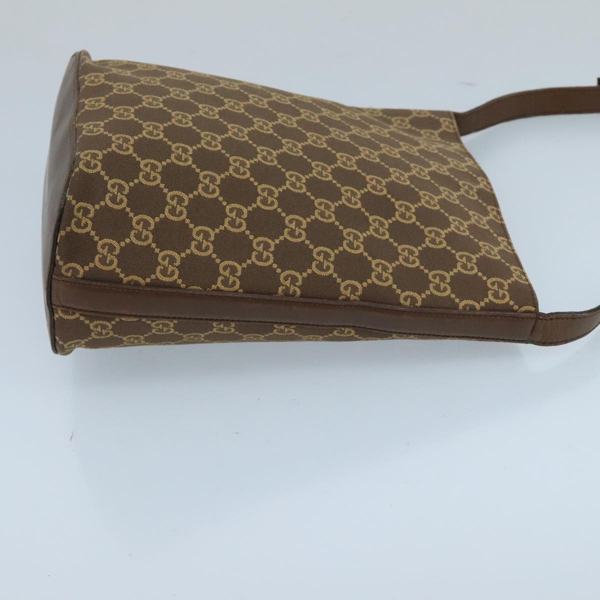 GUCCI GG Canvas Shoulder Bag Brown Auth mr678