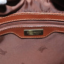 Burberrys Nova Check Shoulder Bag PVC Leather Beige Auth mr684-17