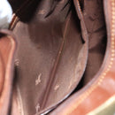 Burberrys Nova Check Shoulder Bag PVC Leather Beige Auth mr684-12