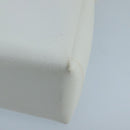 GUCCI Hand Bag Leather White Gold Auth mr709-15