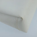 GUCCI Hand Bag Leather White Gold Auth mr709-17