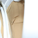 GUCCI Hand Bag Leather White Gold Auth mr709-20