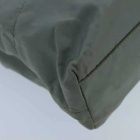 PRADA Tote Bag Nylon Gray Auth mr715