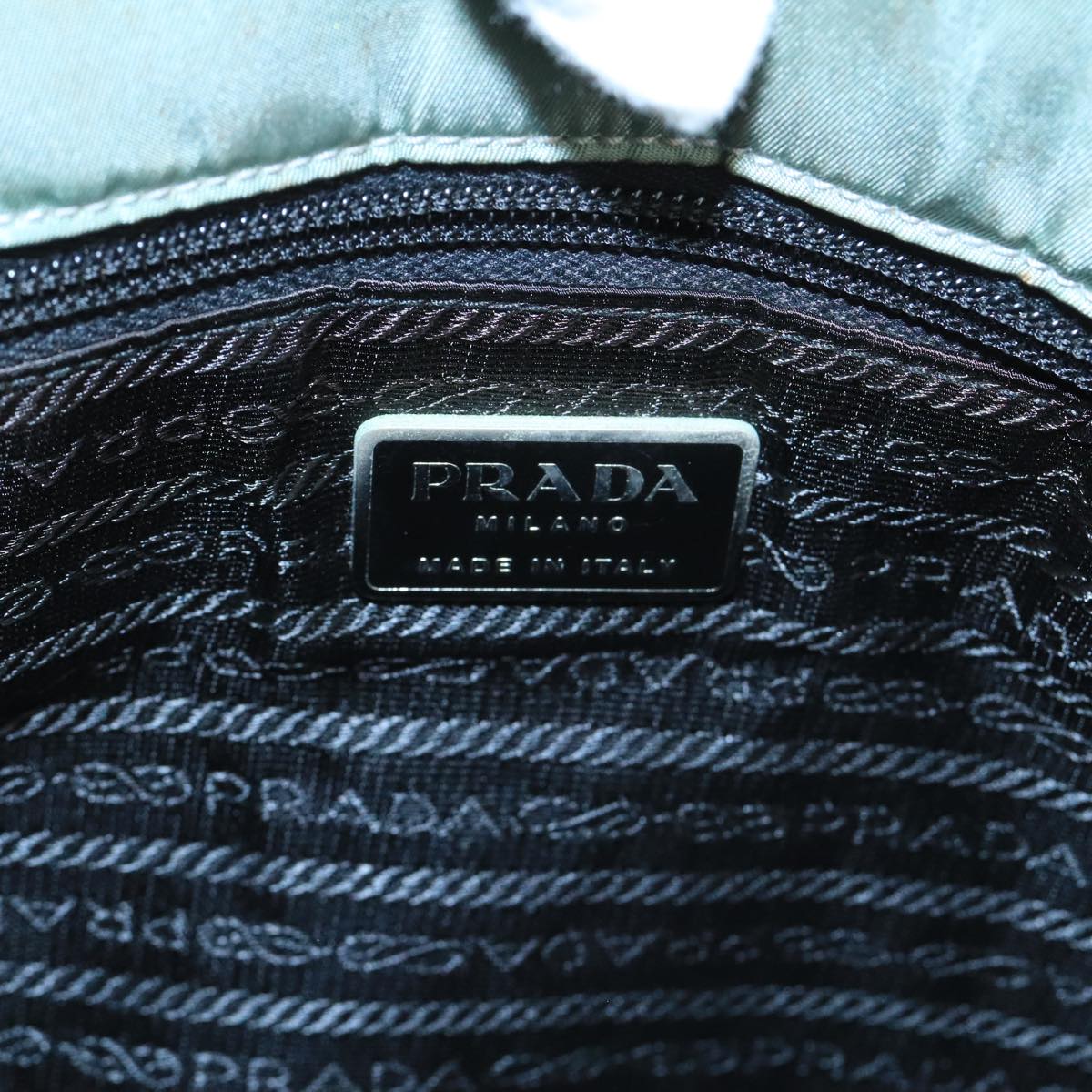 PRADA Tote Bag Nylon Gray Auth mr715