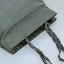 PRADA Tote Bag Nylon Gray Auth mr715-6