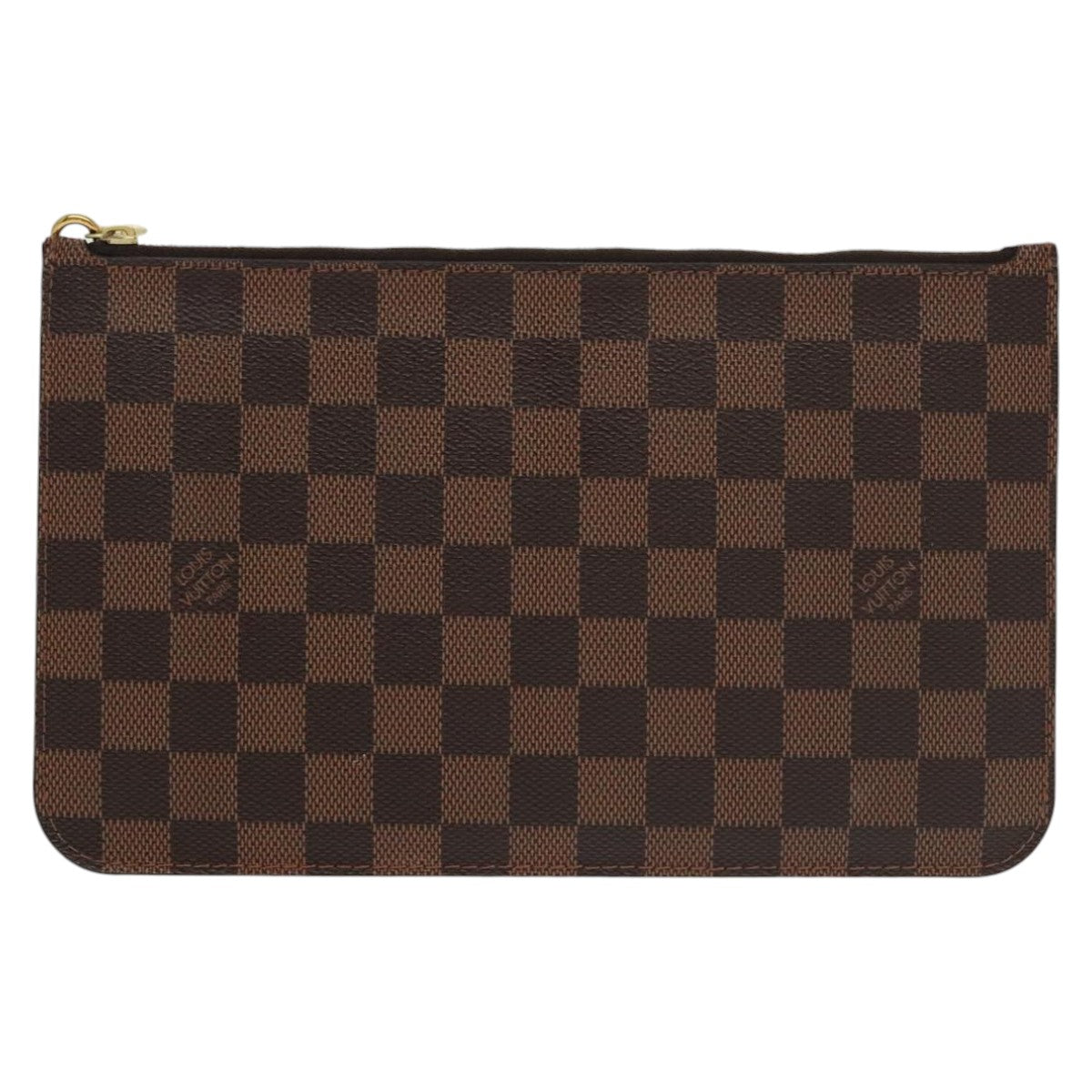 LOUIS VUITTON Damier Ebene Neverfull MM Pouch Accessory Pouch LV Auth mr727