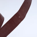 CARTIER Must Line Shoulder Bag Leather Bordeaux Gold Auth mr733-9