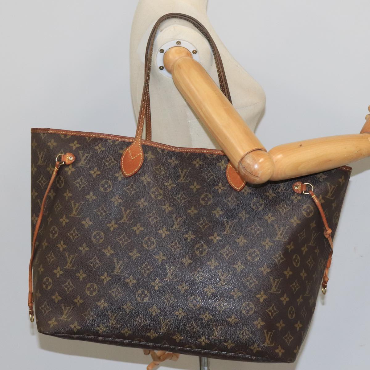 LOUIS VUITTON Monogram Neverfull GM Tote Bag M40157 LV Auth mr740