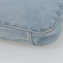 Burberrys Blue Label Shoulder Bag Leather Light Blue Auth mr745-16