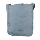 Burberrys Blue Label Shoulder Bag Leather Light Blue Auth mr745-13