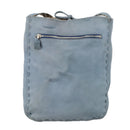 Burberrys Blue Label Shoulder Bag Leather Light Blue Auth mr745-2
