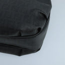 FENDI Zucchino Canvas Shoulder Bag Black Auth mr746-9