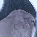 FENDI Zucchino Canvas Shoulder Bag Black Auth mr746-18