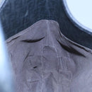 FENDI Zucchino Canvas Shoulder Bag Black Auth mr746-19