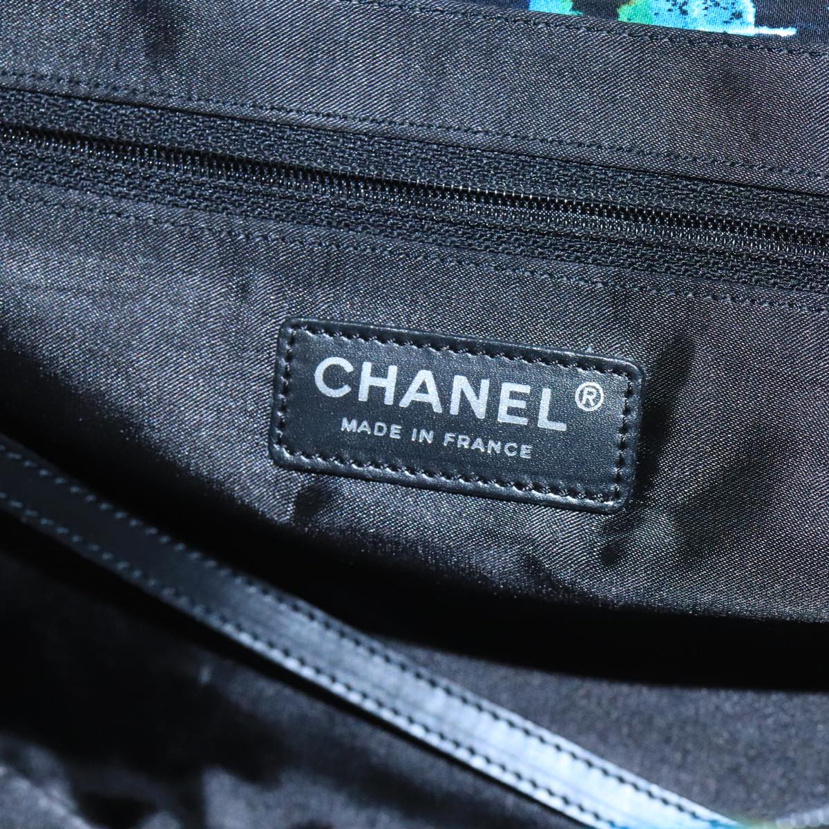 CHANEL New Travel line Hawaii Limited Tote Bag Nylon Black CC Auth mr765