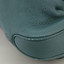 LOUIS VUITTON Mahina Selene MM Shoulder Bag Leather Blue Lagon M93986 Auth mr766-9