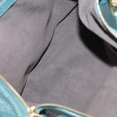 LOUIS VUITTON Mahina Selene MM Shoulder Bag Leather Blue Lagon M93986 Auth mr766-11