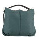 LOUIS VUITTON Mahina Selene MM Shoulder Bag Leather Blue Lagon M93986 Auth mr766-2