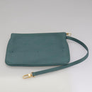 LOUIS VUITTON Mahina Selene MM Shoulder Bag Leather Blue Lagon M93986 Auth mr766-30