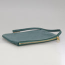 LOUIS VUITTON Mahina Selene MM Shoulder Bag Leather Blue Lagon M93986 Auth mr766-31