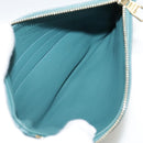 LOUIS VUITTON Mahina Selene MM Shoulder Bag Leather Blue Lagon M93986 Auth mr766-36