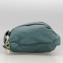 LOUIS VUITTON Mahina Selene MM Shoulder Bag Leather Blue Lagon M93986 Auth mr766-3