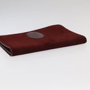 CARTIER Clutch Bag Leather Suede 2Set Bordeaux Auth mr782-5