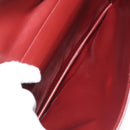 CARTIER Clutch Bag Leather Suede 2Set Bordeaux Auth mr782-9