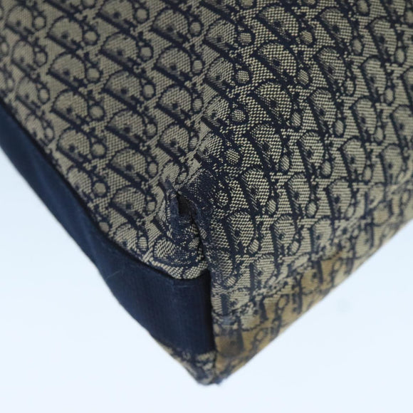 Christian Dior Trotter Canvas Shoulder Bag Navy Auth mr790