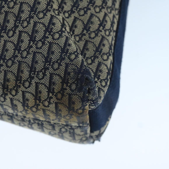 Christian Dior Trotter Canvas Shoulder Bag Navy Auth mr790
