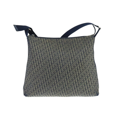 Christian Dior Trotter Canvas Shoulder Bag Navy Auth mr790 - 0