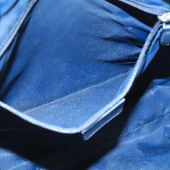 Christian Dior Trotter Canvas Shoulder Bag Navy Auth mr790