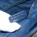 Christian Dior Trotter Canvas Shoulder Bag Navy Auth mr790-21