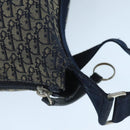 Christian Dior Trotter Canvas Shoulder Bag Navy Auth mr790-9