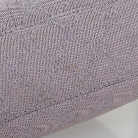 GUCCI GG Canvas Shoulder Bag Purple Gold Auth mr791