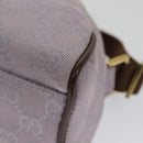 GUCCI GG Canvas Shoulder Bag Purple Gold Auth mr791-14