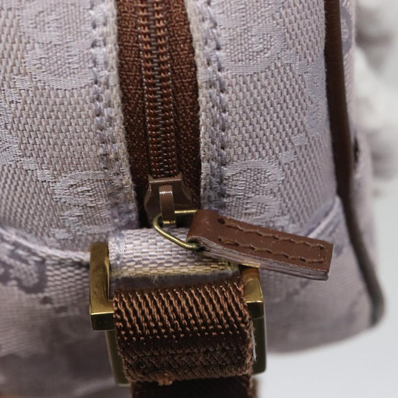 GUCCI GG Canvas Shoulder Bag Purple Gold Auth mr791