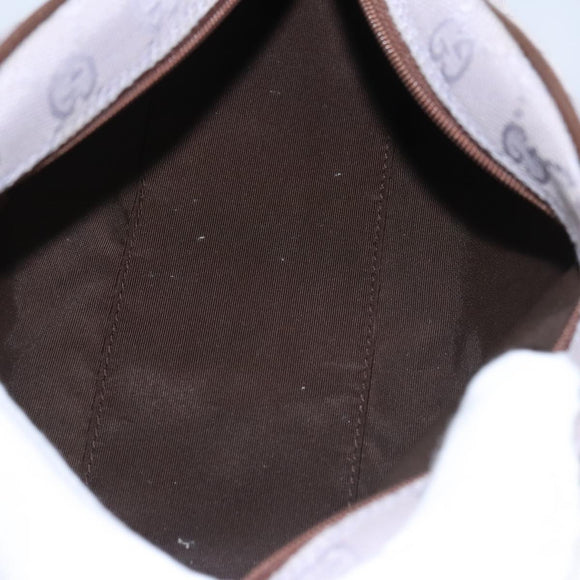 GUCCI GG Canvas Shoulder Bag Purple Gold Auth mr791